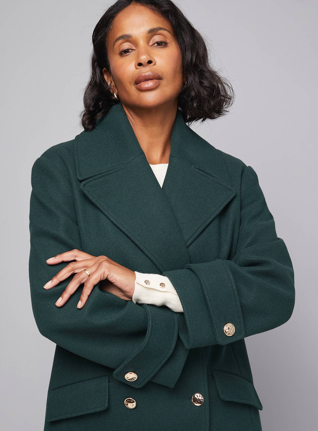WALLIS Mid Length Double Breasted Coat 18 - Image 3